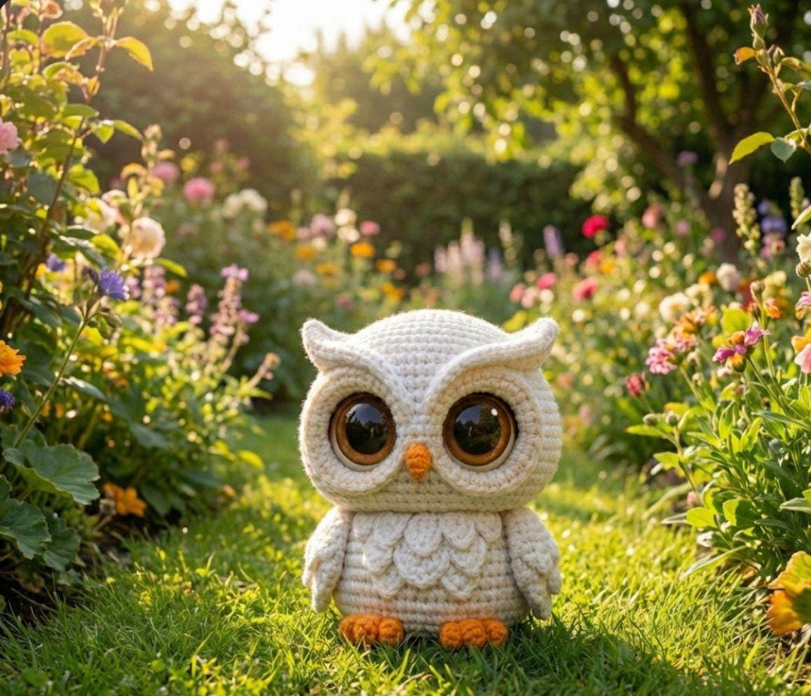 Crochet Owl Amigurumi Pattern, Stuffed Animal (PDF Pattern, English Only