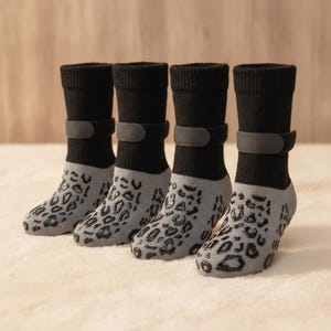 Rutschfeste Hundesocken für Senioren, Pfotenschutz mit Traktionsgriff, Sicherheit bei Arthritis und auf glatten Böden, 4er-Set – das perfekte Geschenk!