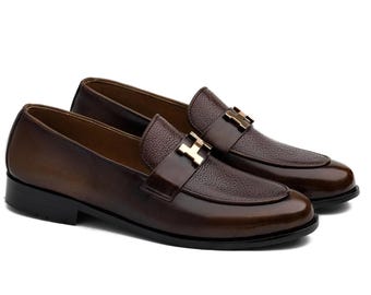 Mocasines belgas de cuero hechos a mano – Calzado de vestir de inspiración italiana