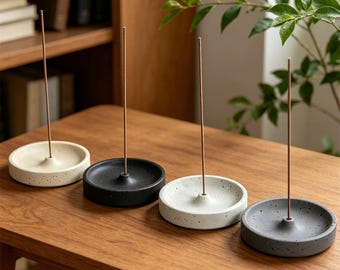 Concrete Incense Burner,Yoga Meditation,Wabi Sabi Incense Holder,Insence Stick Holder,Modern Minimalist Home Decor,Housewarming Gifts