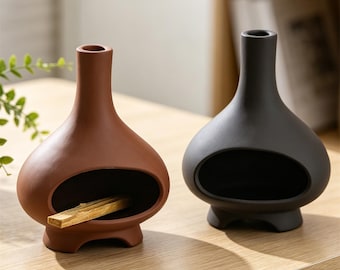 Ceramic Smudge Pot Burner,Palo Santo Incense Burner,Minimalist Home Decor for Smudging,Smudge Burner for Yoga,Modern Meditation Home Decor