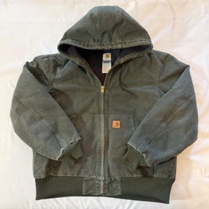 Moss Green Carhartt Jacket - Etsy