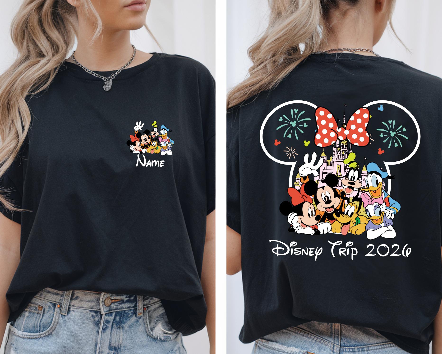 Discover Custom Disney Trip  2026 Shirt, Family Trip Shirt, Minnie Tee, Mickey Shirt, 2026 Disney Family Tee