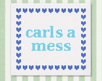Carls a Mess-naaldpuntcanvas