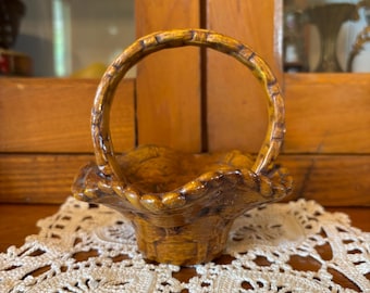 Vintage ceramic basket