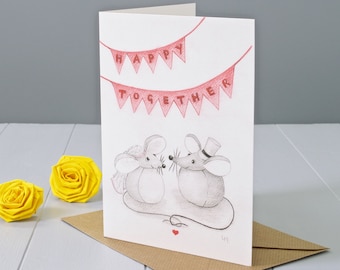 Wedding Mice Greeting Card