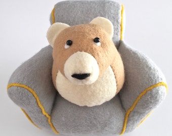 PDF Felt Bear and Armchair Sewing Pattern