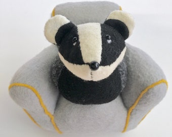 PDF Felt Badger and Armchair Sewing Pattern