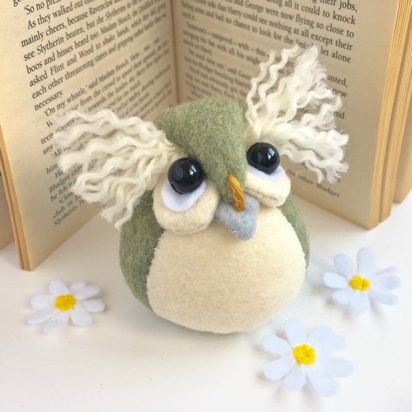 Felt owl PDF hand sewing photo tutorial