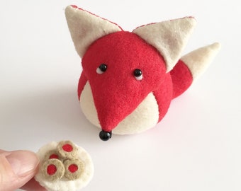 Felt Fox PDF Sewing Pattern Photo Tutorial | Fox Ornament | Mother's Day Handmade Gift