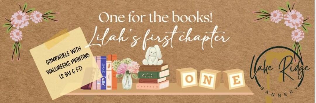 One for the Books, First Chapter Party Theme Template Compatible With ...