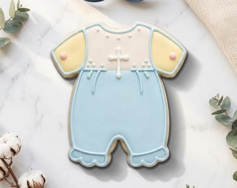 Baptism Romper Cookie Cutter STL, Baby Shower 3D Print File
