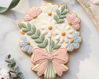 Daisy Bouquet Cookie Cutter STL, Party 3D Print File