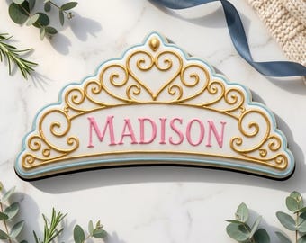 Elegante tiara-uitsteker STL, 3D-afdrukbestand Princess Crown