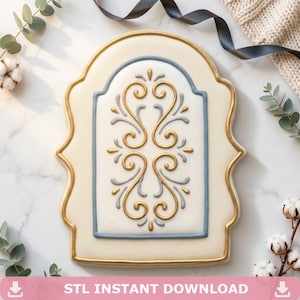 Vintage Arch Frame Cookie Cutter STL, Ram 3D-utskriftsfil