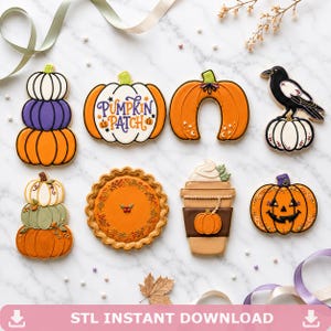 Pumpkin Patch Mega Octet Cookie Cutter Bundle STL, 3D Print File Set