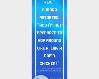 Empowering Quote for Women, Bright Blue Starry Stationery, Bold Literary Gift