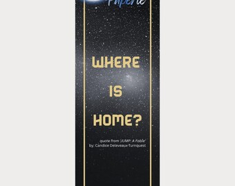 Starry Night Quote Bookmark, Dark Academia Stationery (Digital Bookmark)