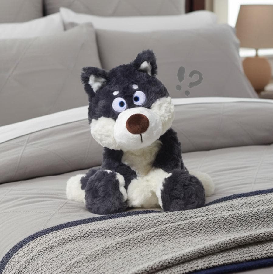 Peluche loup - peluche animal - Inspiré d'Intermarché