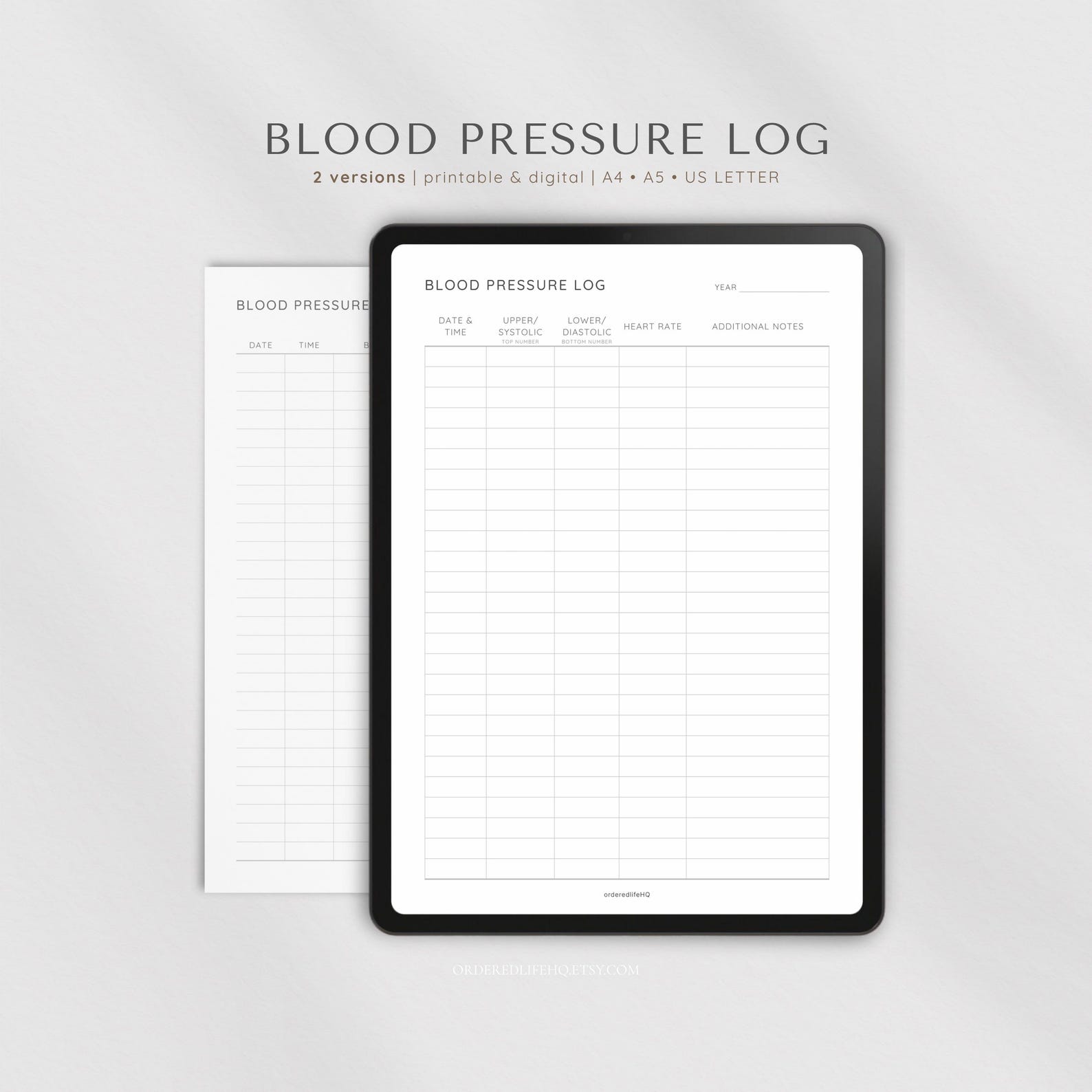 Bp Tracking Cards.pdf Blood Pressure Log Printable, Blood Pressure Tracker, BP Record Chart ...