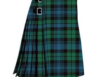Black Watch Ancient Tartan Kilt Tartan Kilt – 8 Yard Acrylic Wool Traditional Scottish Kilt