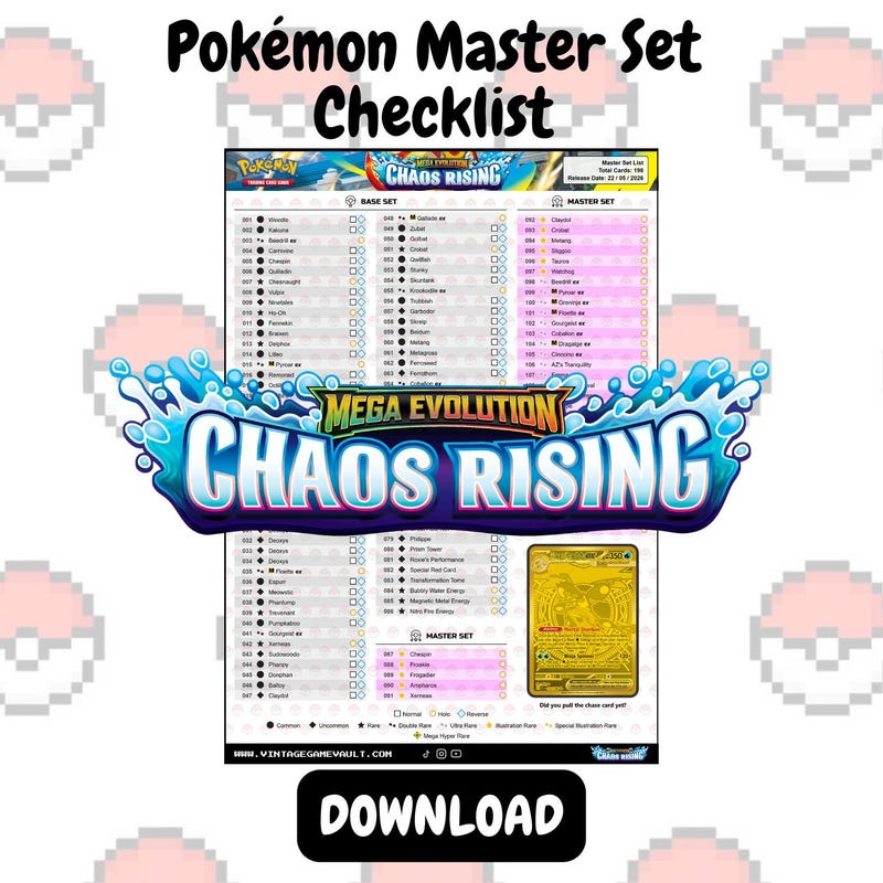 Chaos Rising Binder - Etsy
