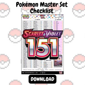 151 pokemon cards list Pokémon Scarlet & Violet - - Master Set Checklist (download) 151 Visual Card List |