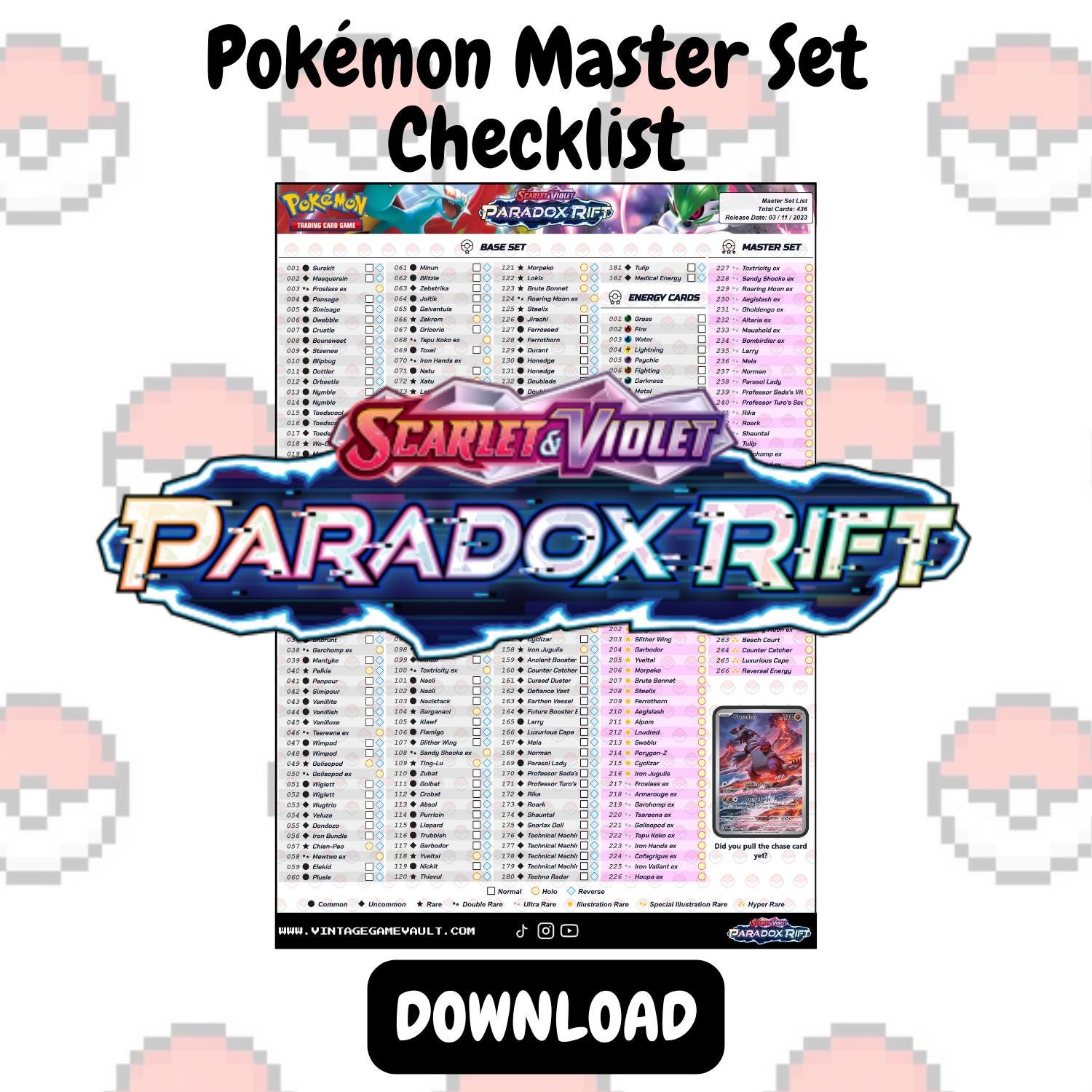pokemon tcg scarlet and violet paradox rift card list 2023 & Violet: Cards Price Guide Top 30 SV PARADOX RIFT