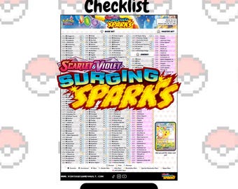 Pokémon Scarlet & Violet - vonken - Master Set-checklist (download)