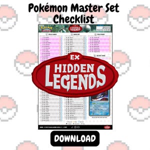 Pokémon TCG - EX Hidden Legends - Checklist masterset (download)