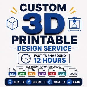 3D-ontwerp en -printen op maat | Printklare STL-, STEP-, OBJ- en 3MF-bestanden