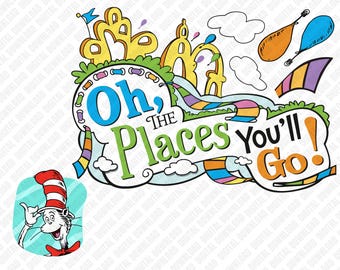 Vintage Read Across America Png, Reading Friends Png, Here Come Trouble Png, On The Places You Will Go Png, Coquette Cartoon, Digital File