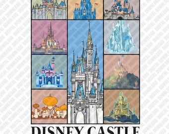 Disney Castle The Royal Tour PNG, Magical Kingdom Landmark Sublimation, Retro Theme Park Architecture Digital Download, DTF Shirt Design