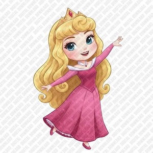 blonde hair pink dress disney princess Blonde Princess w pink dress cartoon profile picture