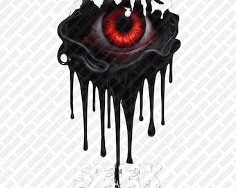 Roblox Doors Seek PNG, Jogo de Terror Olho Vermelho Download Digital para DTF e Sublimação, Clipart de Olho de Monstro Assustador, Arte Gráfica Gótica Sombria