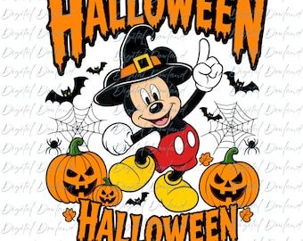 Mickey Mouse Halloween PNG, Disney Halloween Design, Mickey Witch Hat Clipart, Spooky Cute Jack-O-Lantern PNG, Orange Black Cartoon Vector