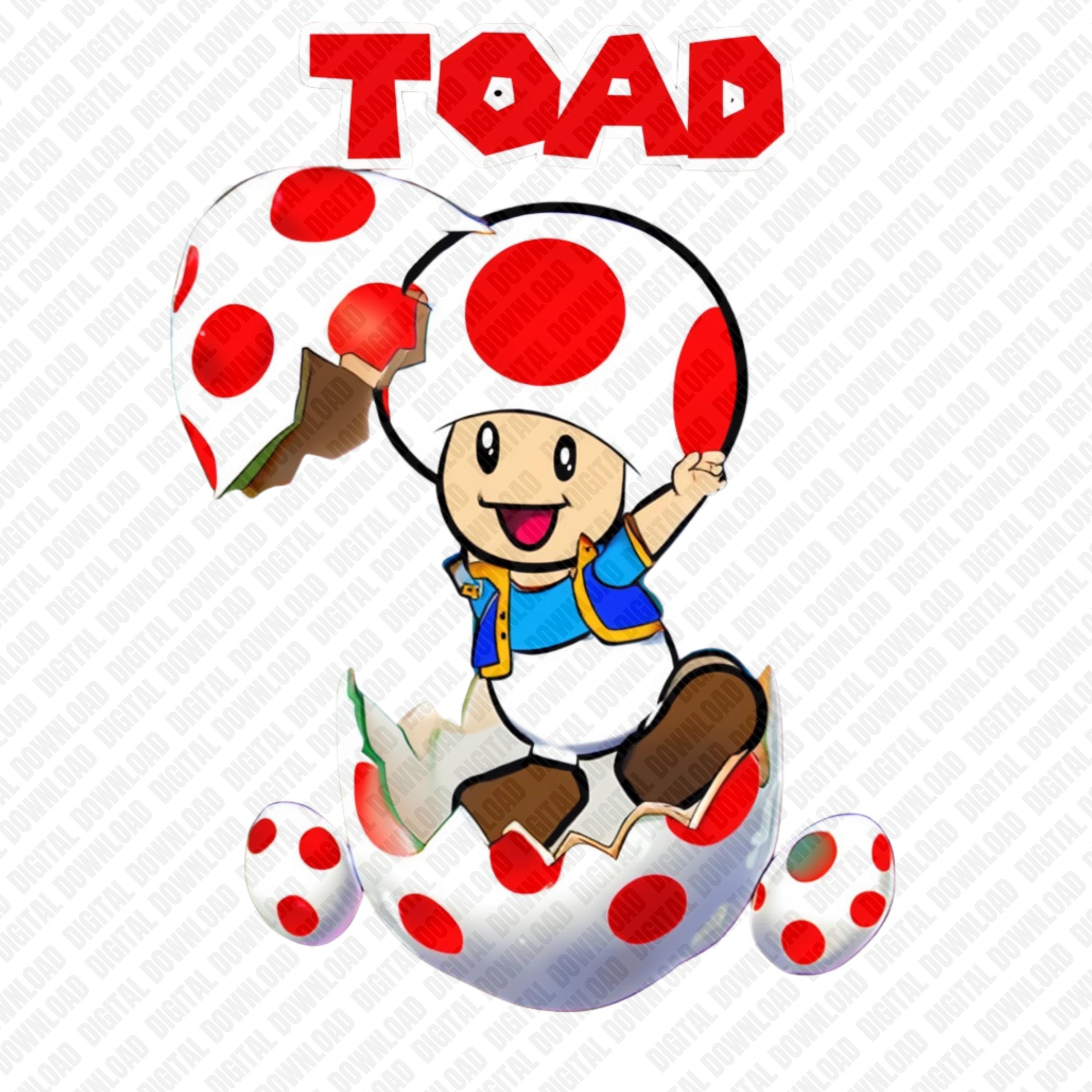 Retro Load Toad Toad PNG, Red Toad Hatching From Egg Sublimation, Retro Video Game ...