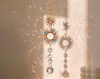 Decoratieve Suncatcher, Crystal Dreamy Hanger Suncatcher, Rainbow Crystal Hanging Decor, Window Light Catcher, Boho Home Decor Gift
