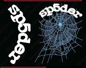 SP5DER Vector SVG Bundle, Spider Web Streetwear Graphic, Y2K Digital Download, Png Svg Jpg Pdf Ai Files