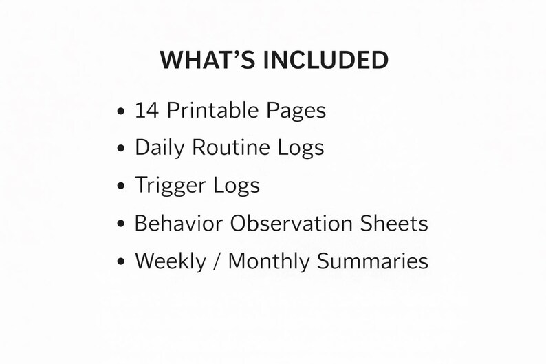 Observation From Daily Routine Dog Behavior & Routine Tracker Printable Daily Logs Triggers ...