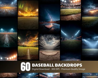 Baseball Feld Kulisse, Sport Fotostand Hintergrund, Geburtstagsparty Dekoration Banner, digitaler Download druckbare