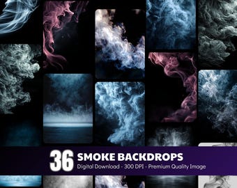 Neon Rauch Backdrop, Feuereffekt Sport Fotografie Overlay Hintergrund, Senior Poster Banner, Digital Download