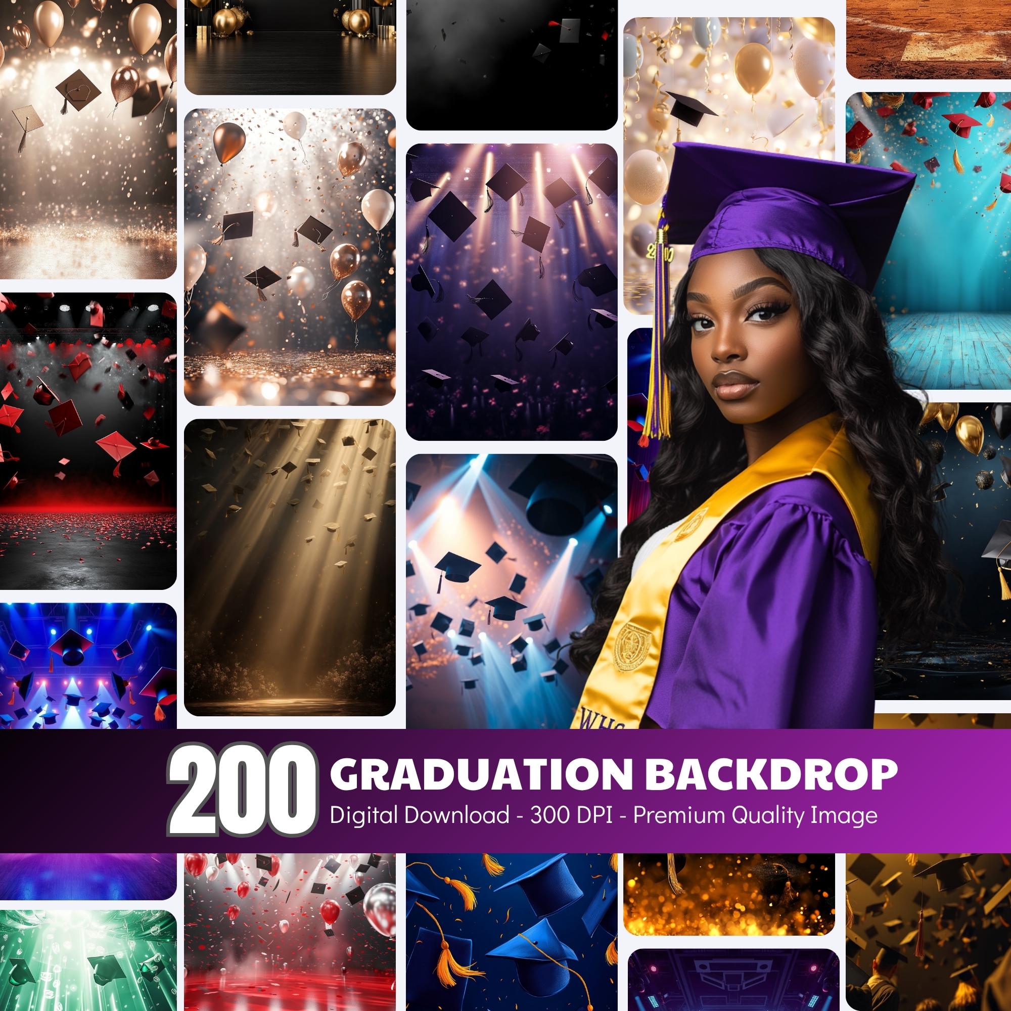 Graduation Photography Backdrops, Senior Portrait Backgrounds, Grad ...