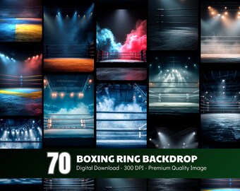 Boxen Ring Foto Hintergrund, Sport Poster Hintergrund (Digitaler Download 4640x6160px JPG )