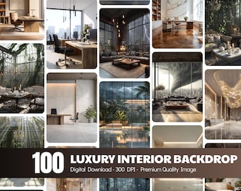 100 Luxuriöse Kulissen: Hochauflösende JPGs (Digitaler Download)