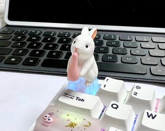 Cute Character Keycap Set Translucent OEM Profile Creative Keycaps for Mechanical Keyboard Custom Keycaps