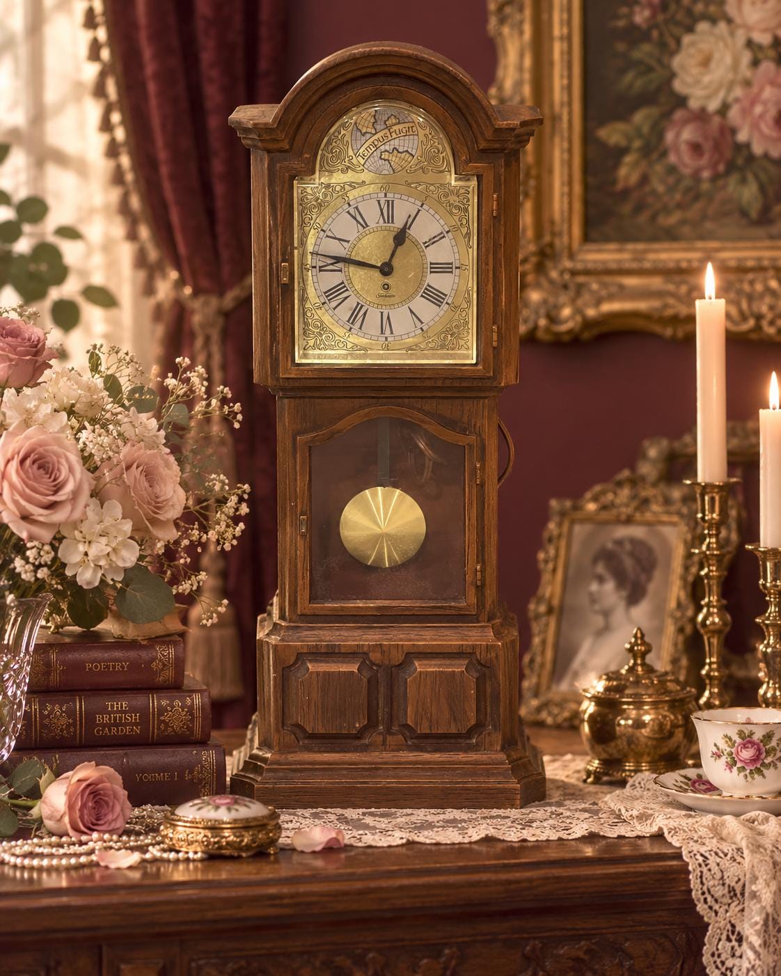 Tempus Fugit Pendulum Clock - Etsy