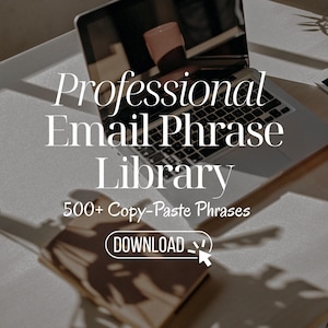 Email Phrase Library | 500+ Professional Templates (PDF Download)