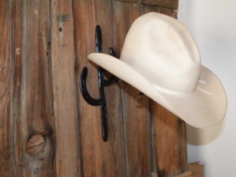 Horseshoe Cactus Cowboy Hat Rack image 1