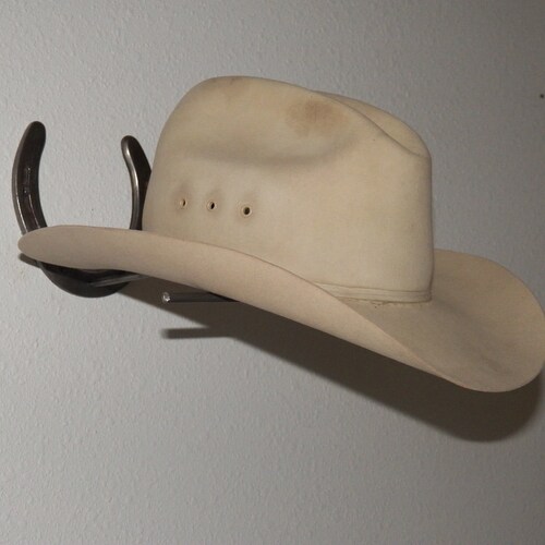 Horseshoe Cowboy Hat Rack Etsy